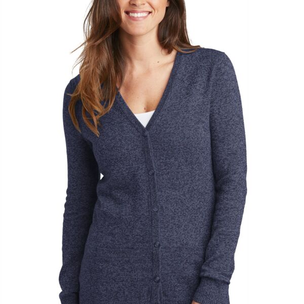 Women's Marled Cardigan Sweater Thumbnail