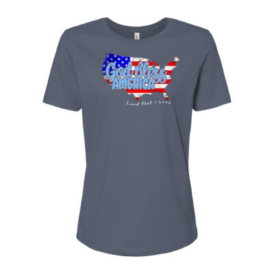 God Bless America  - Women’s Relaxed Jersey Tee Thumbnail