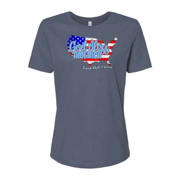 God Bless America  - Women’s Relaxed Jersey Tee Thumbnail
