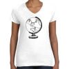 Women's Fine Jersey V-Neck Tee Thumbnail