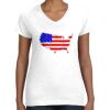 Women's Fine Jersey V-Neck Tee Thumbnail